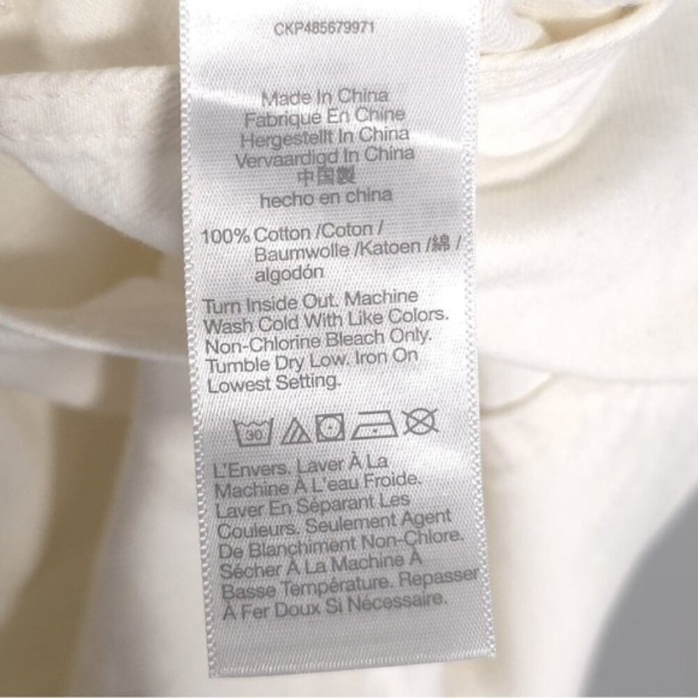 NWT MADEWELL‎ Women’s Denim Oversized Carpenter Shortalls Raw Hem Tile White XXL - Picture 15 of 16